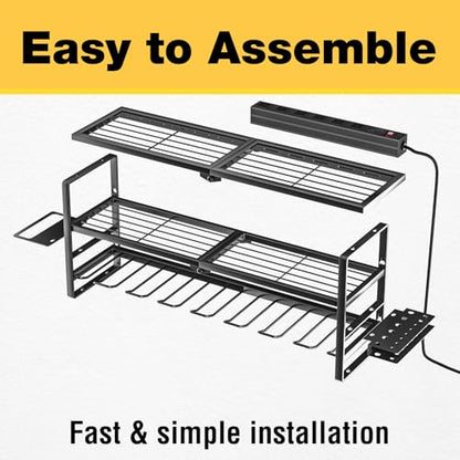 Heavy Duty Power Tool Organizer with Charging Station