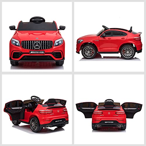 12V Toddler Ride On Car Mercedes Benz AMG GLC63S Coupe 2 Speed Red