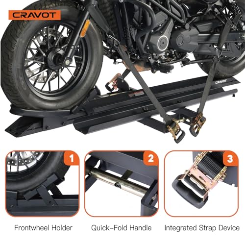 Motorack M1 Motorcycle Hitch Carrier with Ramp