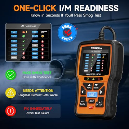 NT301 OBD2 Scanner Live Data Professional Mechanic OBDII Diagnostic Code Reader Tool for Check Engine Light