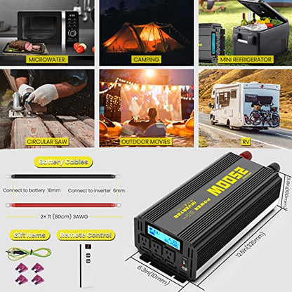 2500 Watt Modified Sine Wave Power Inverter