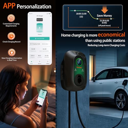 Level 2 EV Charger 48 Amp Hardwired J1772 Wall