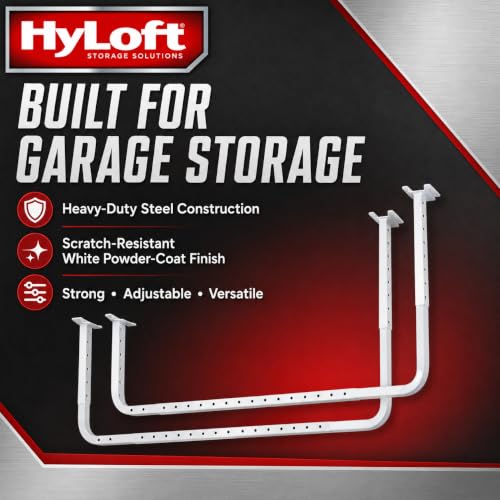 33 in. x 34 in. Adjustable Garage Ceiling Mount Storage Rack Kit