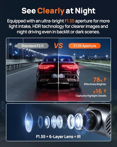 4K Dash Cam Front and Rear
