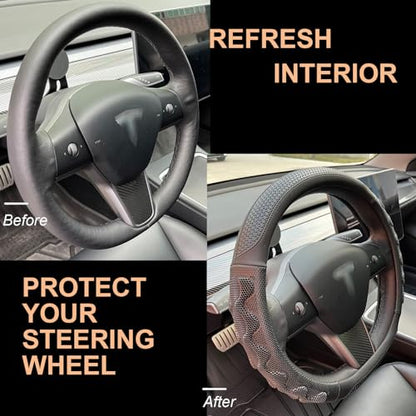 Great Grip Steering Wheel Cover for Tesla Model Y