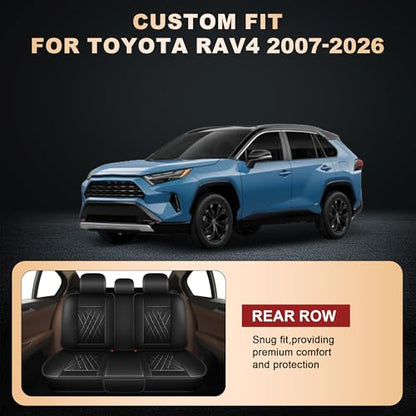 2 Front Car Seat Covers for Toyota RAV4 2013