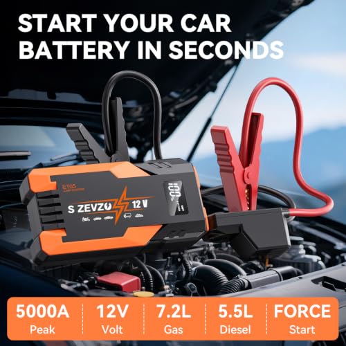 ET05 Jump Starter 5000A Portable Car Jump Starter Battery Pack