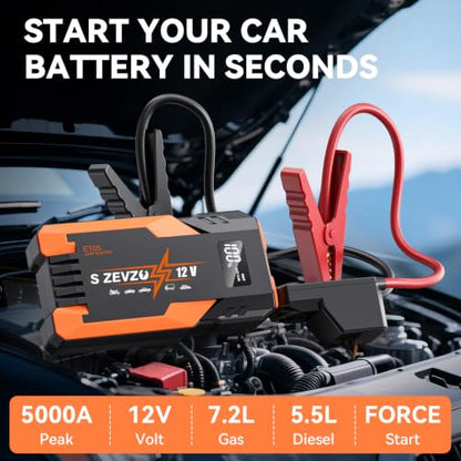 ET05 Jump Starter 5000A Portable Car Jump Starter Battery Pack