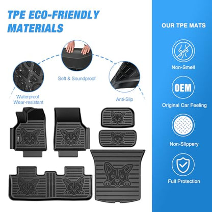 TPE Floor Mats & Cargo Mats Set for Tesla Model Y