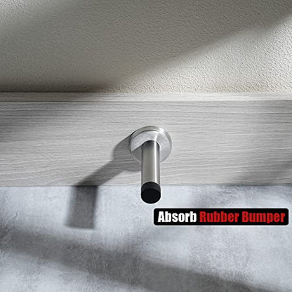 Door Stopper 304 Stainless Steel Thicken 1mm Sound Dampening Door Stop Bumper Wall Protetor 8 Pack (8 Count)