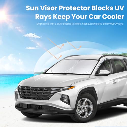 for Kona 2025 Windshield Sun Shades Sunshade Window for Hyundai Kona 2017