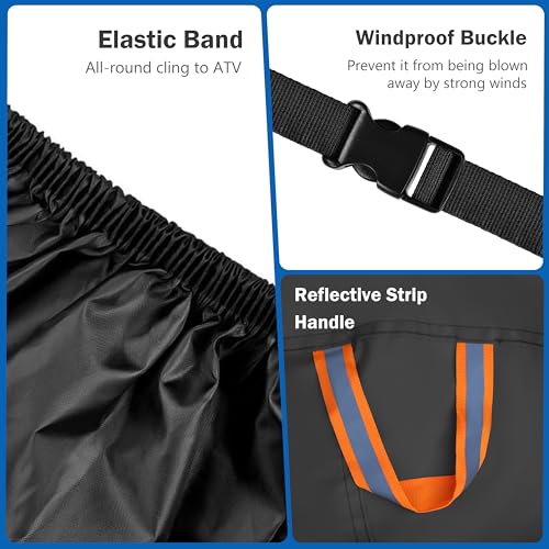 ATV Cover Waterproof Heavy Duty Universal Quad Cover Outdoor Storage Cover 4 Wheeler UV Protection for Polaris Yamaha Honda Suzuki Kawasaki