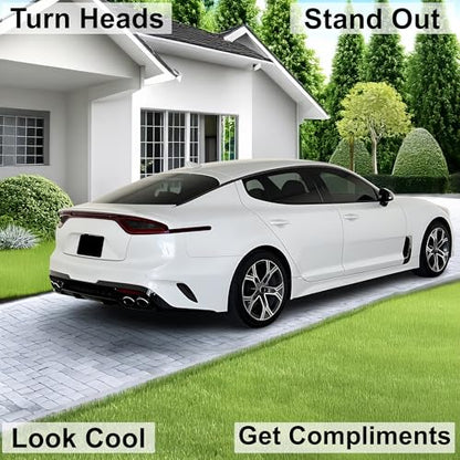 Tail Light Sidemarkers Rear Reflectors Lamp Precut Tint Kit Compatible with and Fits Kia Stinger GT