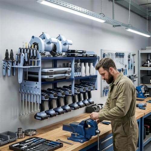 Large Wall Mount Power Tool Organizer