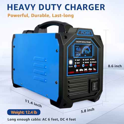 12V 24V Car Battery Charger Heavy Duty
