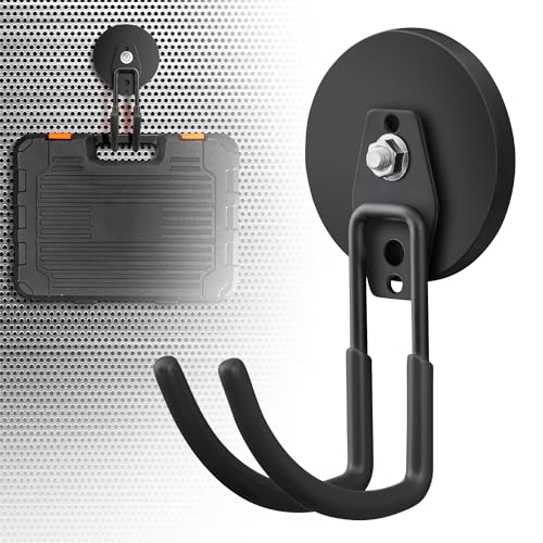 2 Pack Large Strong Magnetic Hooks for Hanging Heavy Duty (2 Count)