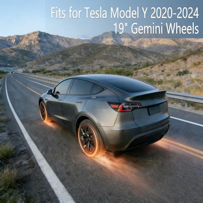 Wheel Cover Fits for Tesla Model Y Hubcap 19 Inch 2020 (4 Count)