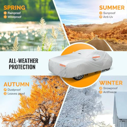30 Layers Heavy Duty Car Cover for Automobiles All Weather Waterproof