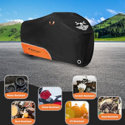 Motorcycle Cover Waterproof Outdoor Storage All Season Protection