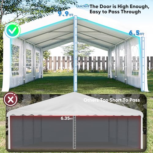 20'x20' Heavy Duty Party Tent Outdoor Canopy with Church Windows