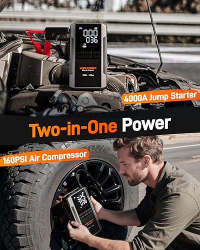 MV24A 4000A Jump Starter with 160PSI Air Compressor
