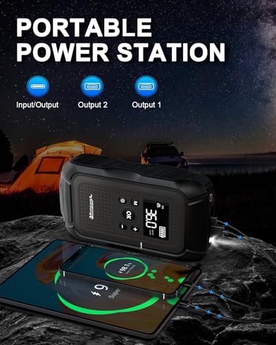 7000A Jump Starter with Air Compressor