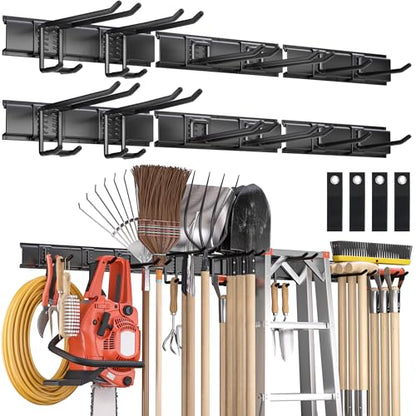 Heavy Duty Garden Tool Organizer Metal Wall Mount