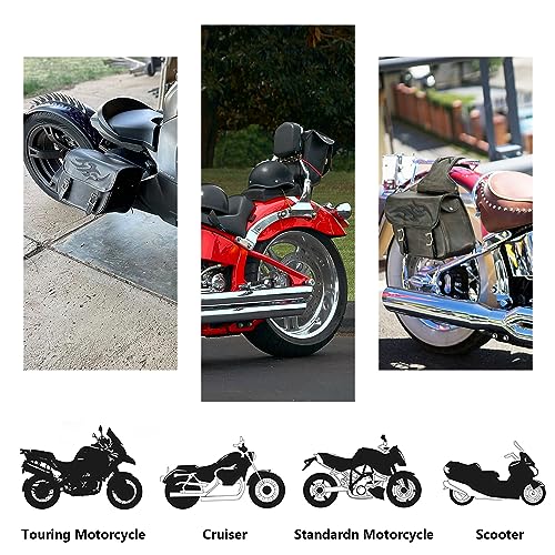 Motorcycle Saddle Bags Leather Motorcycle Luggage Bag with Gun Holsters For Softails Sportsters and Choppers Waterproof Luggage Bags