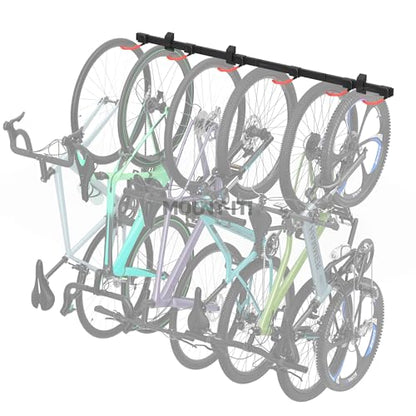 WheelsUp Bike Wall Mount for 6 Bikes