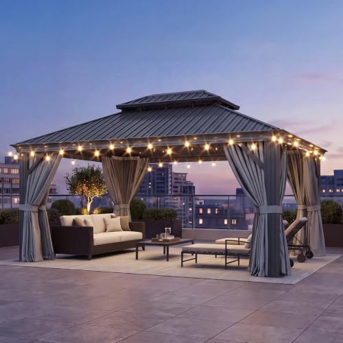 12' X 16' Hardtop Gazebo with Drainage