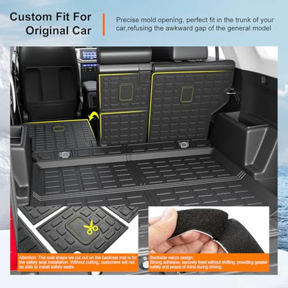 Cargo Mat & Backrest Mats Compatible with 2010