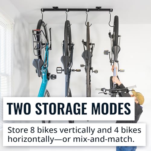 Adjustable Ceiling Mounted Bike Rack for Garage