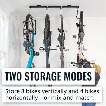 Adjustable Ceiling Mounted Bike Rack for Garage