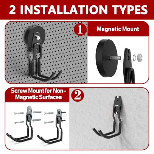Heavy Duty Magnetic Hooks (4 Count)