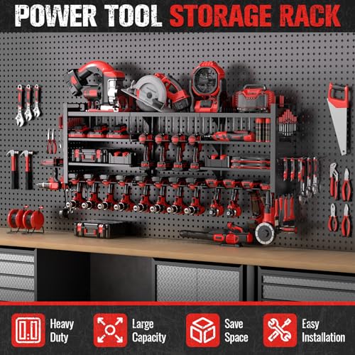 49.8" Power Tool Organizer Wall Mount