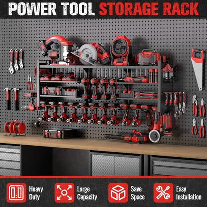 49.8" Power Tool Organizer Wall Mount