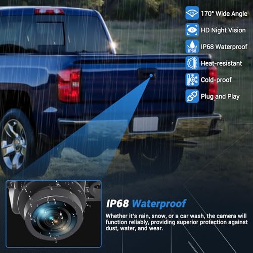Rear View Backup Camera HD Night Vision Waterproof