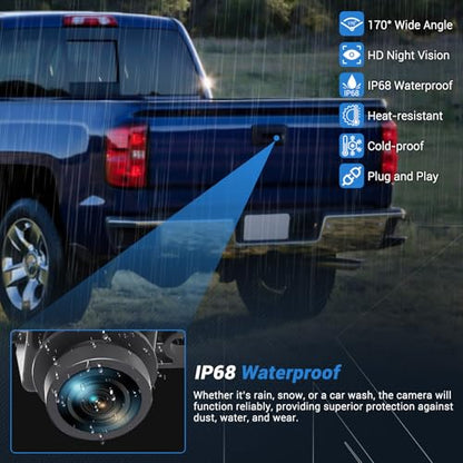 Rear View Backup Camera HD Night Vision Waterproof