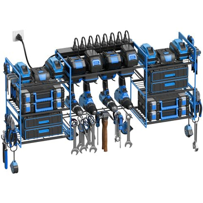 Blue Power Tool Organizer Wall Mount (15 Count)