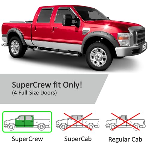 in Channel Extra Durable Rain Guards for Ford F250 to F550 Super Duty 1999