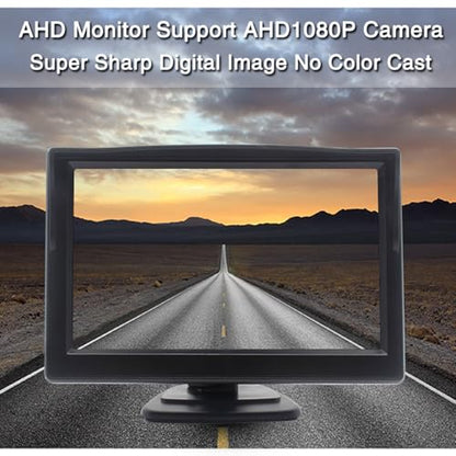 Wired Backup Camera for Truck 5 '' AHD 1080P Front Rear View Monitor KIT 2K IP67 Waterproof Night Vision Reverse Camera for CAR