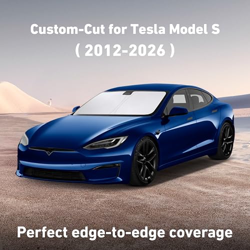 Windshield Sunshade Compatible for Tesla Model S 2012