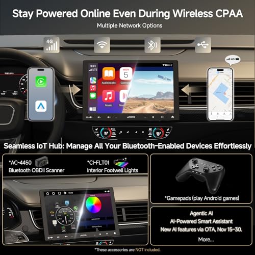 S8MS 10.1" Android Single DIN & Double DIN Car Stereo