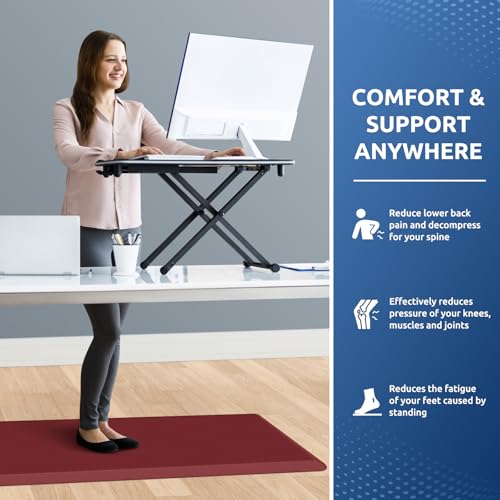 0.8" Thick Kitchen Mat Cushioned Anti Fatigue Rug Comfort Floor Mats