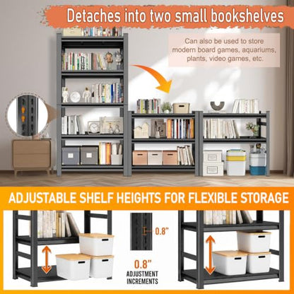 72" H Metal Bookshelf with Anti