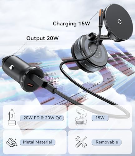 15W for MagSafe Car Mount Charger