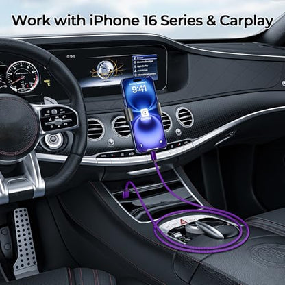 for iPhone 17 16 Pro Max Charger Cord (2 Count)