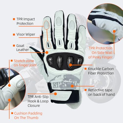 SPS 4 Winter Unisex Touchscreen Road Racing Motorcycle MTB Sports Gloves Also fit BMX MX ATV Mountain Bike Bicycle Cycling Off