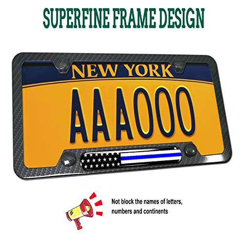 Police Thin Blue Line License Plate Frame