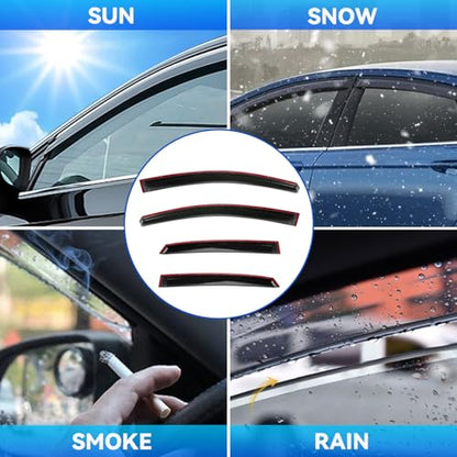4pcs Window Visors Rain Guards for 2013 (4 Count)